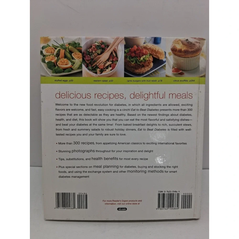 Readers Digest Eat to Beat Diabetes Cookbook Robyn Webb 300 Recipes